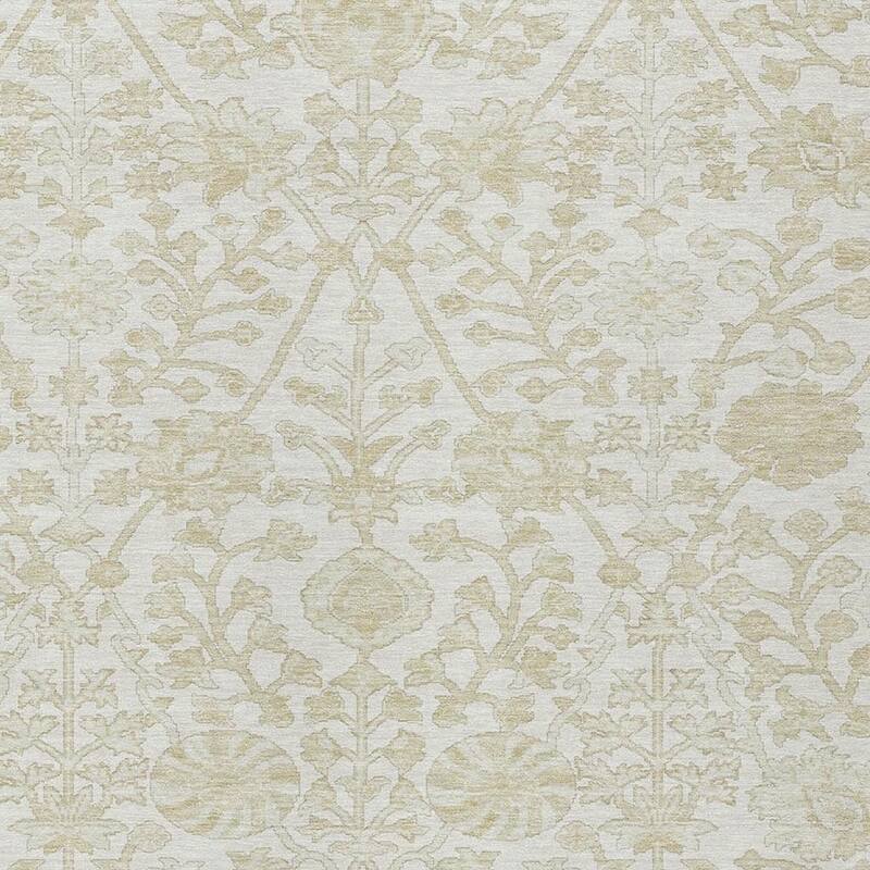 HomeRoots Floral Traditional Rectangle Outdoor Rug