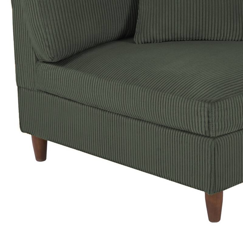80.3" W Upholstered 3-Piece Sectional Modular Sofa