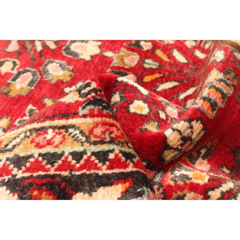 ECARPETGALLERY Hand-knotted Anadol Red Wool Rug - 3'6 x 4'10