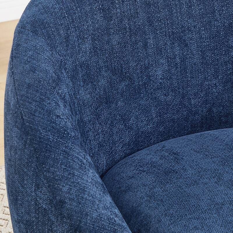 360° Swivel Chenille Upholstered Barrel Accent Chair Armchair - 30.3"W x 28.7"D x 29.5"H