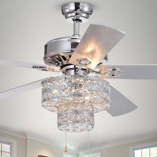 Chrome 52 inch 5 Blade Ceiling Fan