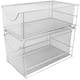 Sorbus Cabinet Organizer Set - Silver Mesh Storage Organizer (2 Piece ...
