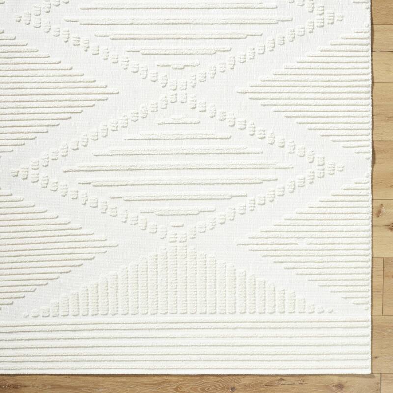 Livabliss Lyna Global Diamond Washable Area Rug