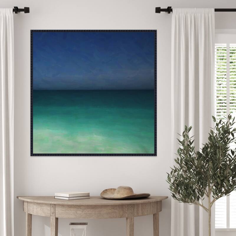 Tropical Ocean by Lynann Colligan Framed Canvas Wall Art Print