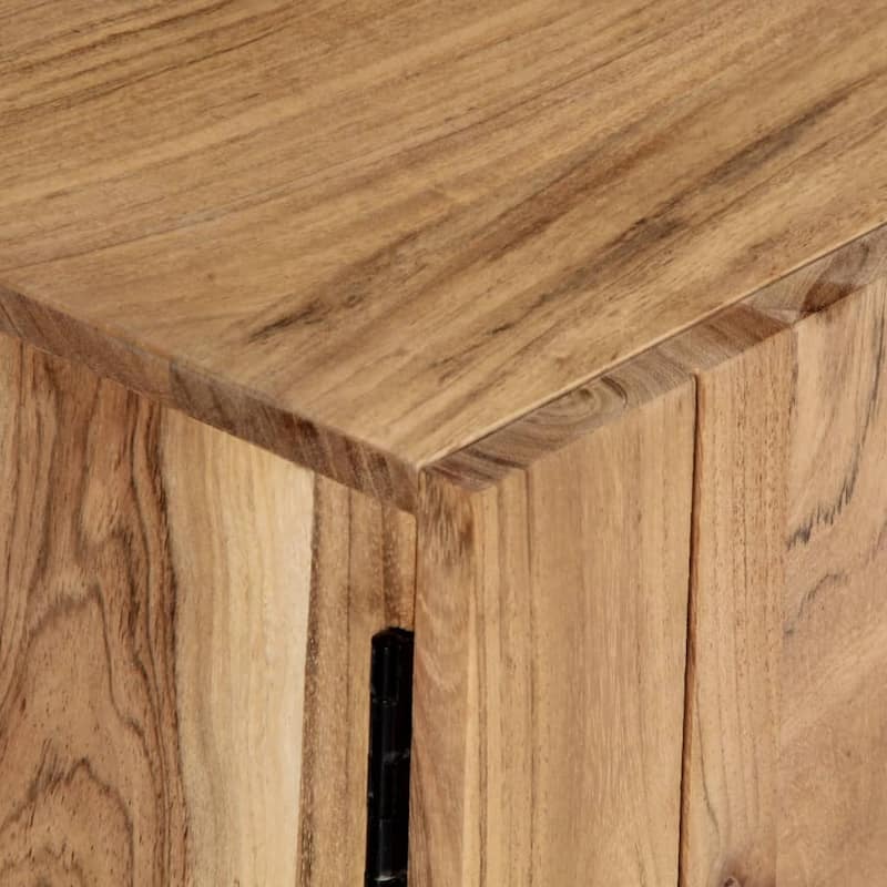 vidaXL TV Stand 55.1"x11.8"x17.7" Solid Wood Acacia