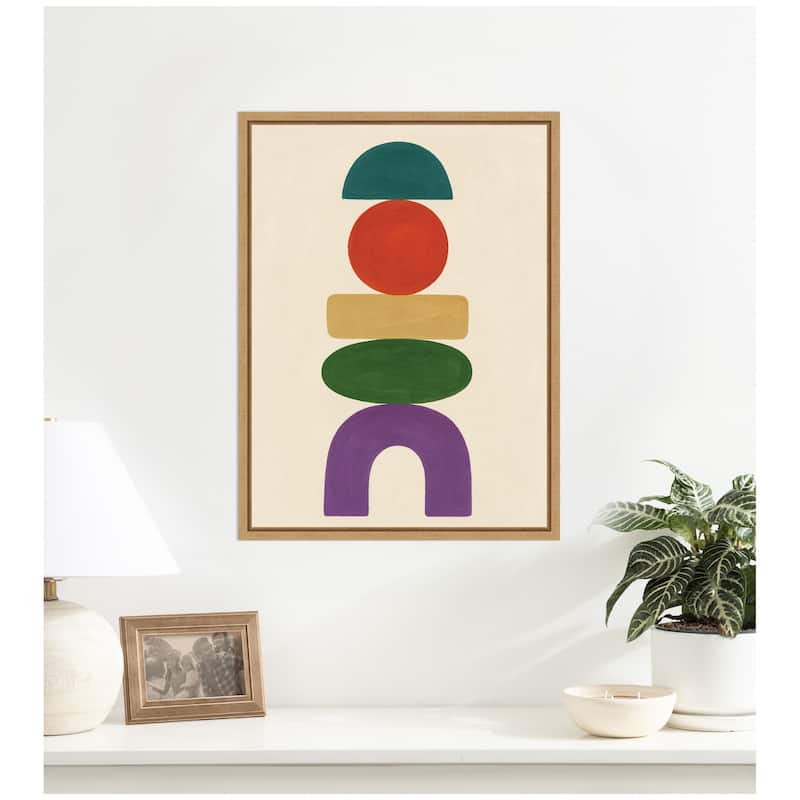 Kate and Laurel Toys by Laura Moss Framed Canvas Wall Art Print