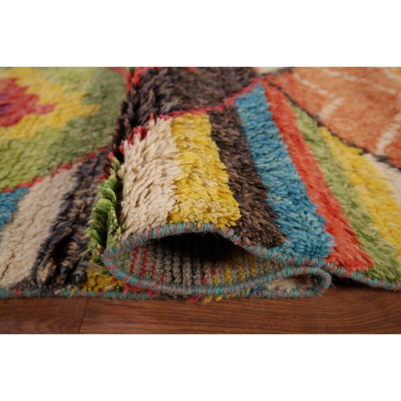 All-Over Trellis Moroccan Oriental Area Rug Handmade Wool Carpet - 8'11" x 12'3"