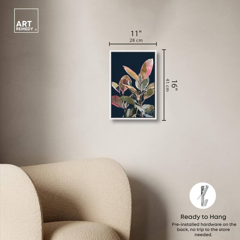 Fuchsia Frond II Canvas by Art Remedy