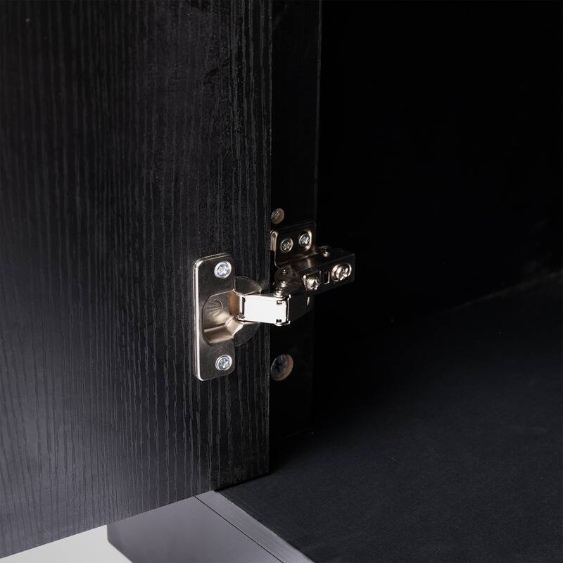 63" Farmhouse Sideboard Buffet Cabinet with 4 Doors and 3 Drawers