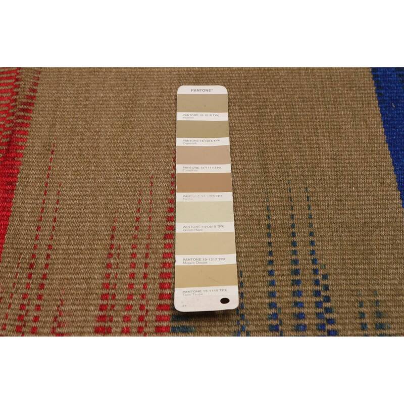 ECARPETGALLERY Flat-Weave Ankara FW Taupe Wool Kilim - 9'8 x 13'0
