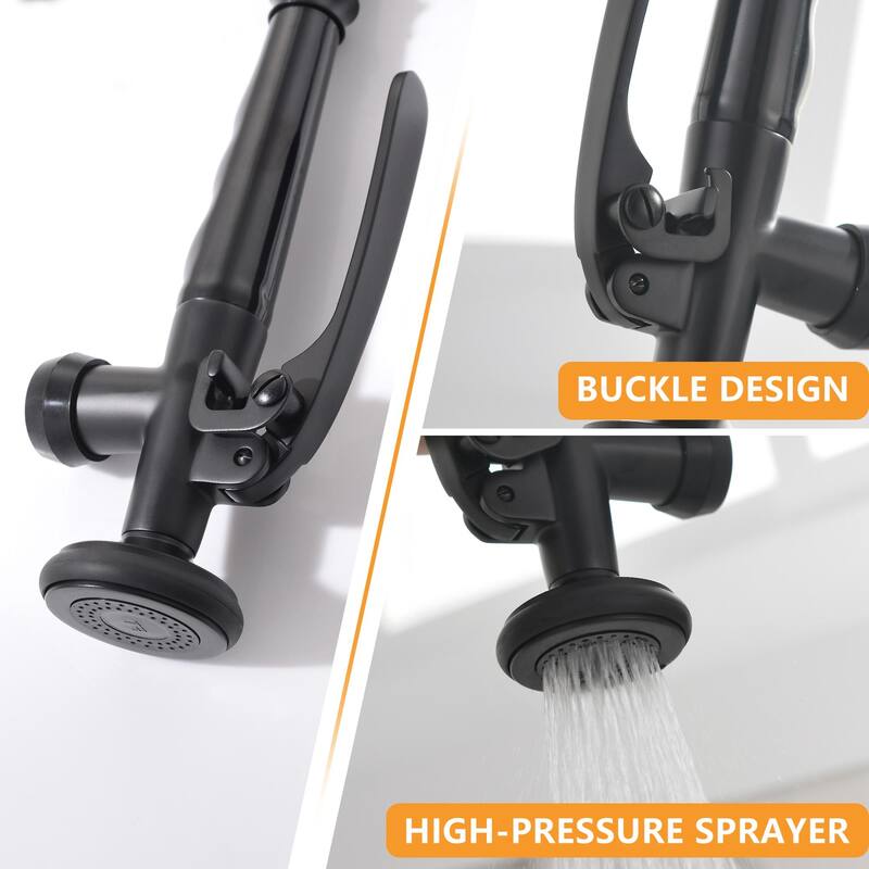 Pull Down Sprayer Single Handle Kitchen Sink Tap