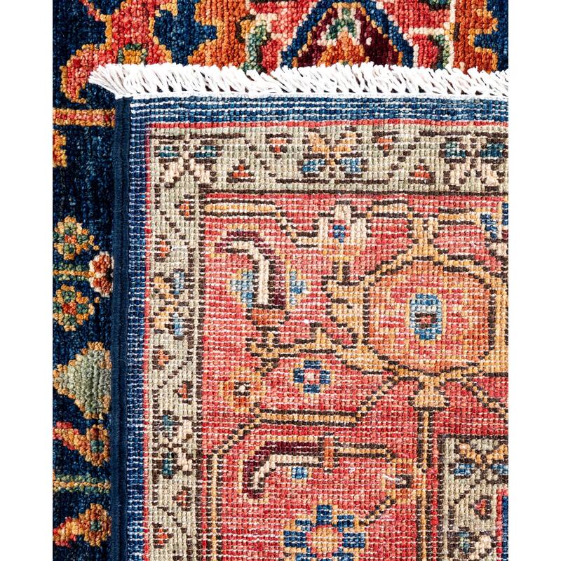Serapi One-of-a-Kind Hand-Knotted Area Rug - Blue - 4' 3" x 6' 1"