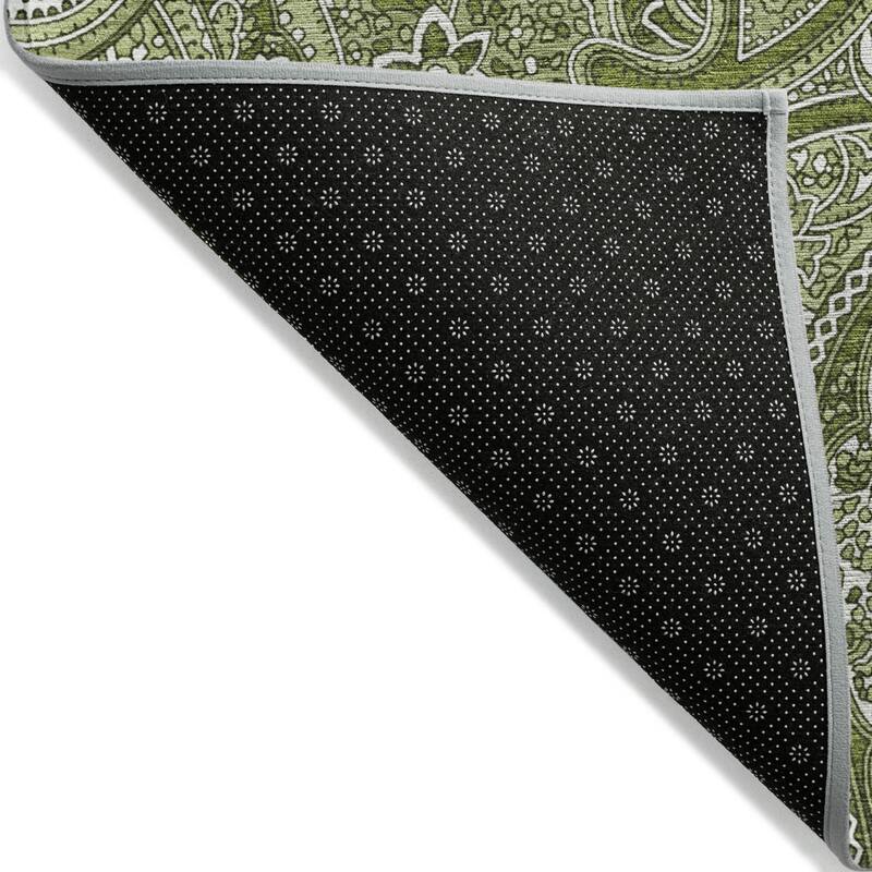 HomeRoots Paisley Traditional Rectangle Outdoor Rug