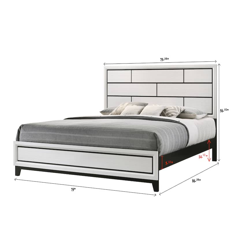 Aglae Chalk Panel Bed