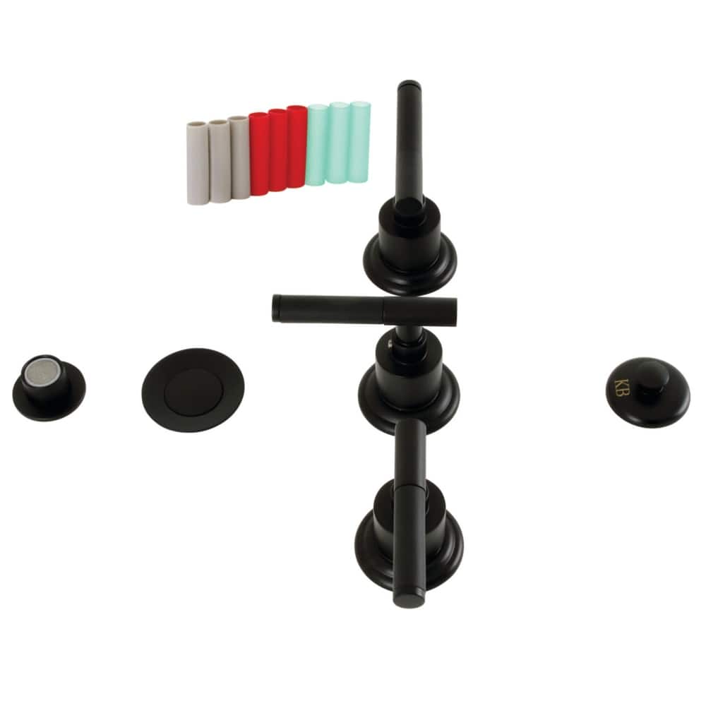 Kingston Brass KB632.CKL Kaiser 1.5 GPM Widespread Bidet Faucet with 3