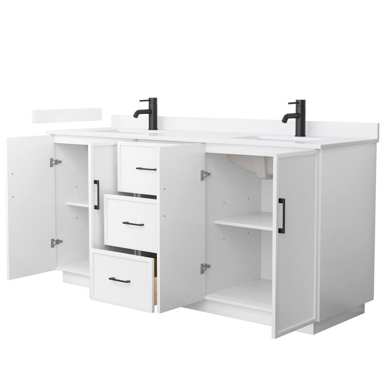 Wyndham Collection WCH7474-72D-QTZ-UNSMXX Elan TK 72" Free Standing