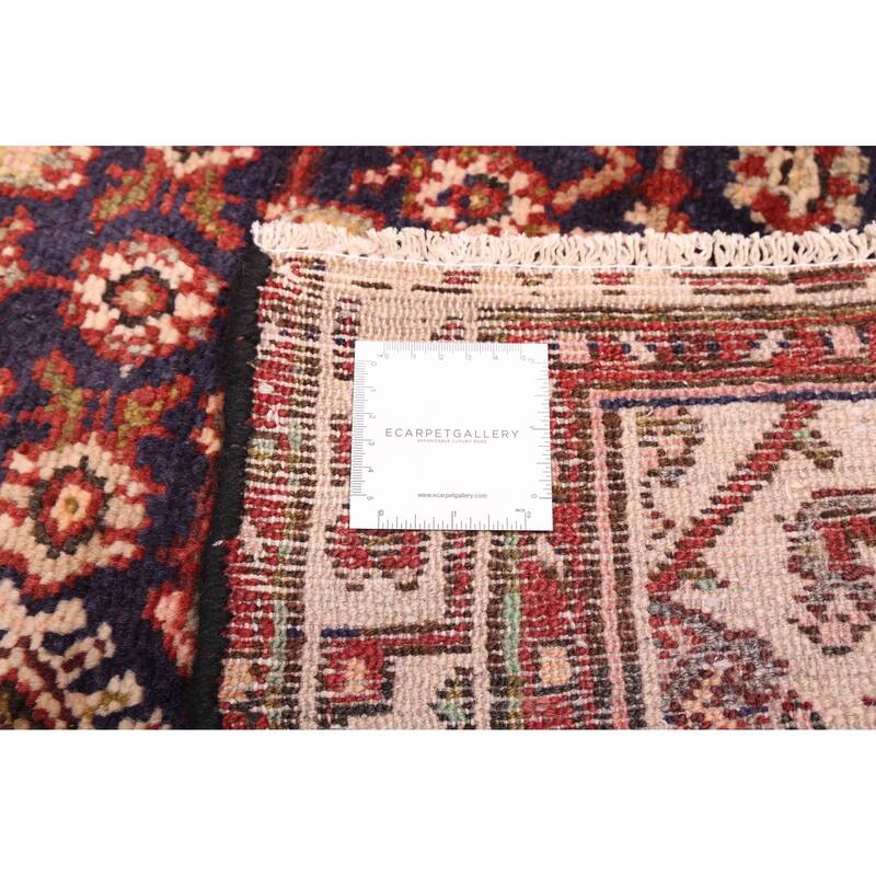 ECARPETGALLERY Hand-knotted Andelz Dark Navy Wool Rug - 3'6 x 9'5