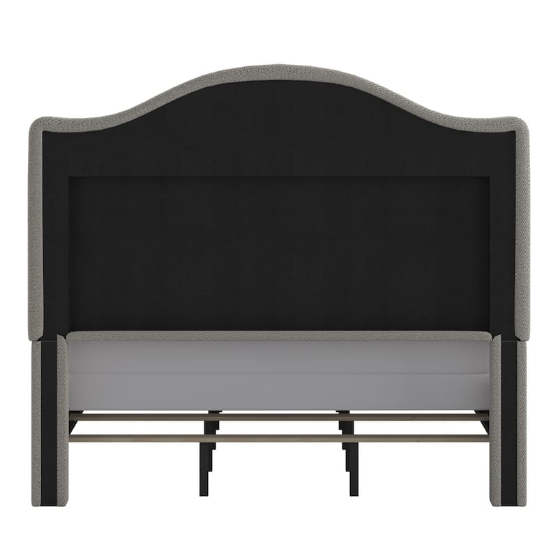 Winchester Upholstered Queen Bed with Curved Headboard by iNSPIRE Q Classic
