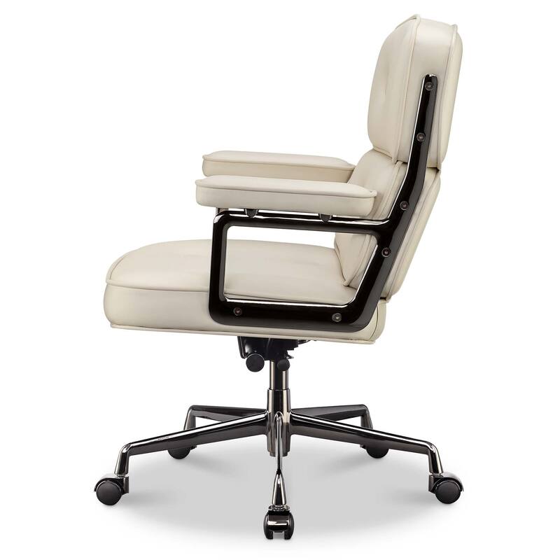 Lobby Chair with Lumbar Support Ergonomic Mid-Back Executive Chair