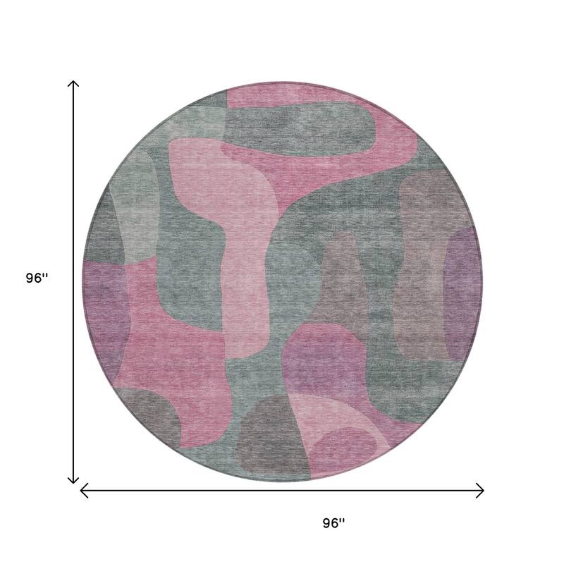 HomeRoots Abstract Transitional Rectangle Outdoor Rug