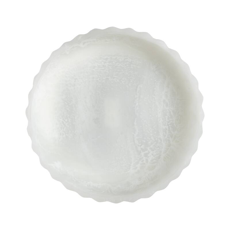 Curvy Edge White Bowl Set of 3