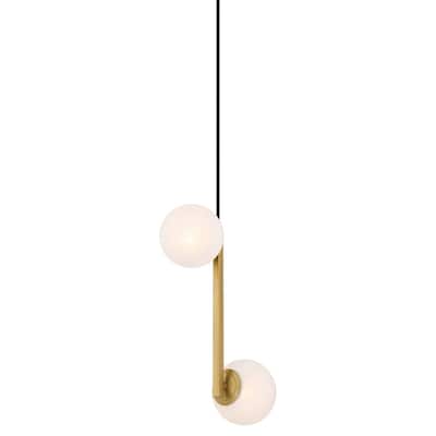 Minka Lavery 3745 Curven 2 Light 12" Wide Multi Light Pendant with