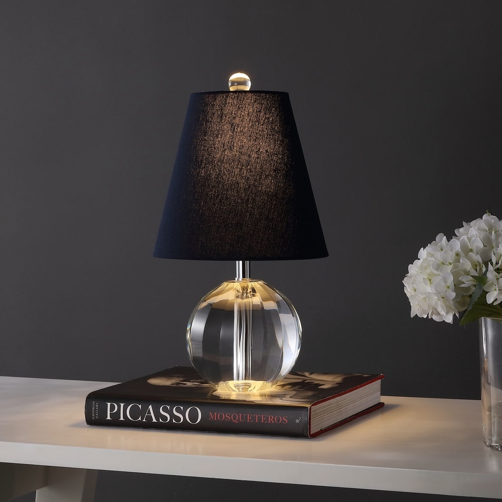 Goddard 16" Crystal Ball/Metal LED Table Lamp, By JONATHAN Y