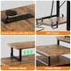 preview thumbnail 14 of 24, 71'' L-Shaped Desk with File Drawers, Reversible Computer Desk with Power Outlets and Smart LED Lights