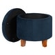 preview thumbnail 76 of 110, Carson Carrington Hare Button-tufted Round Storage Ottoman