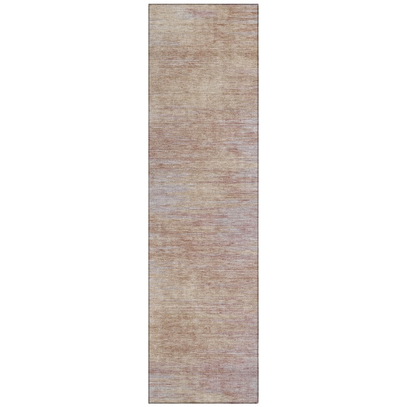 Machine Washable Indoor/ Outdoor Chantille Solid Ombre Rug