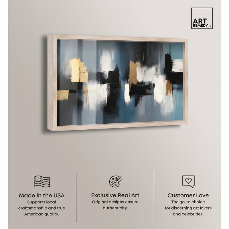 Within Blues Shadowbox by Art Remedy