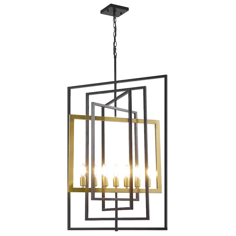 7-Light Pendant Light, 23Inch Farmhouse Chandelier Fixture with UL