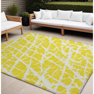 Altove Unique Abstract Weather Resistant Versatile Elegance Outdoor Rug