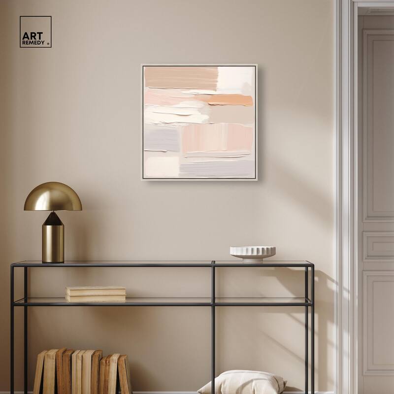 Roseate Cream Tones III Canvas by Art Remedy