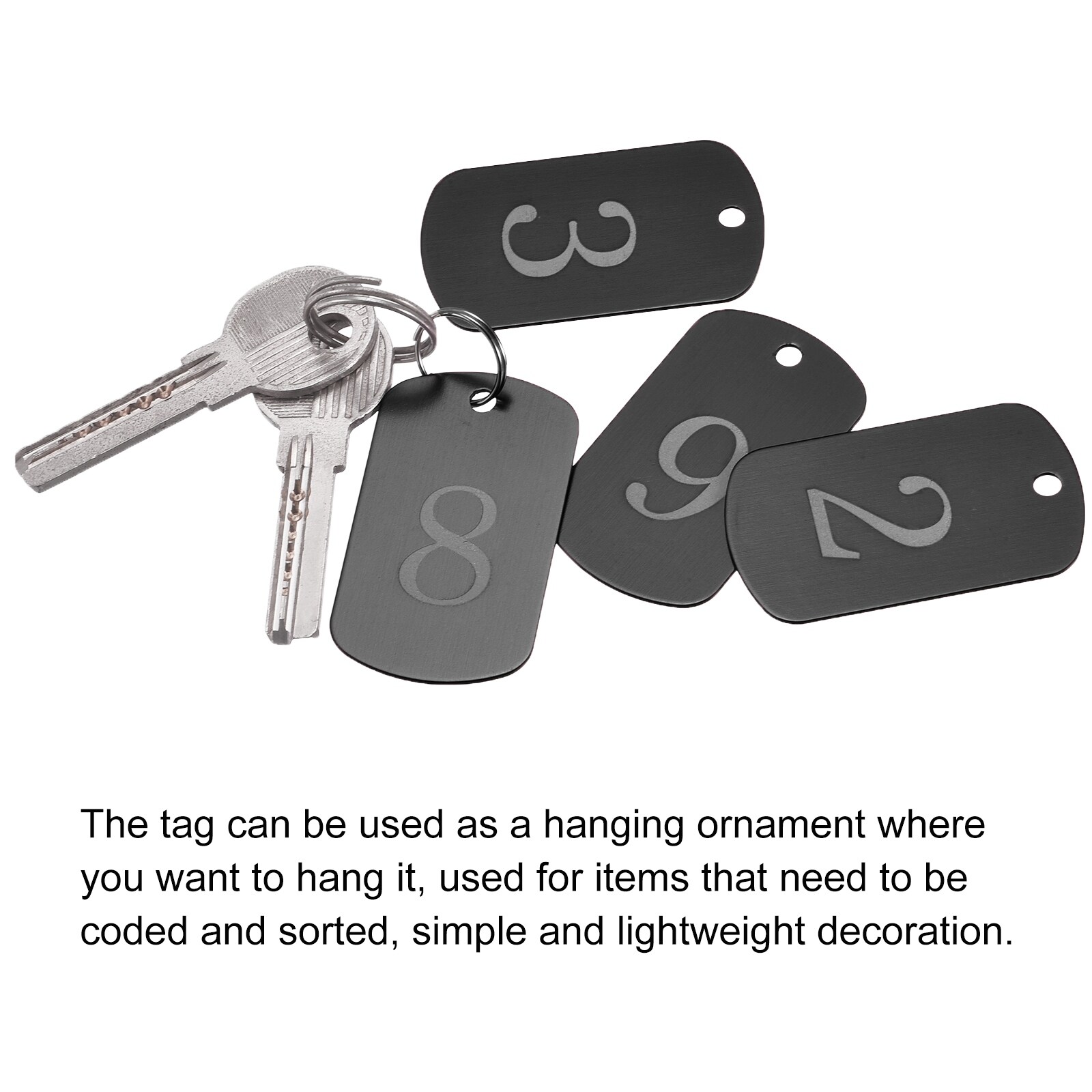 Aluminum key tags new arrivals