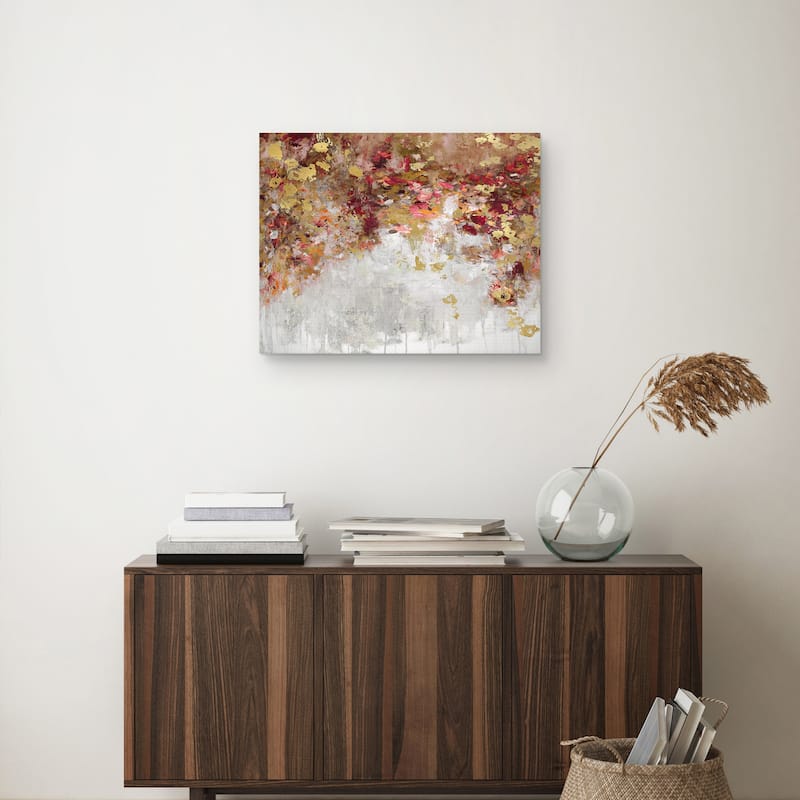 Charmed Red & Gold by Nikki Robbins Canvas Art Print