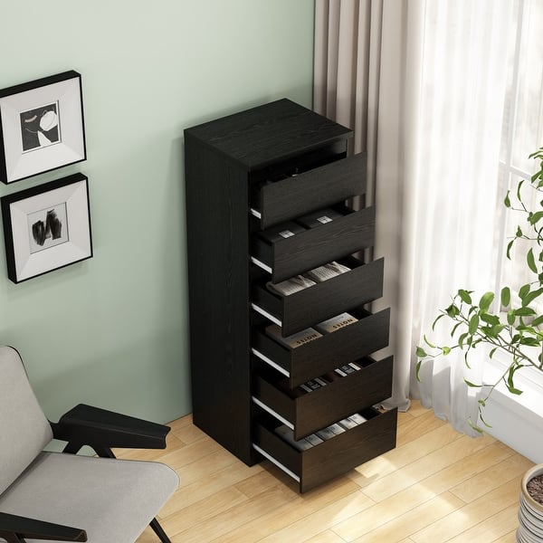 black small dresser Boonatu for Bedroom with 6 Drawers, Wood Dressers Chest of Drawers with Metal Handles, Modern Bedroom Dresser with Drawers for Closet Hallway, Living Room, Black : Home & Kitchen The Ashley Socalle Black Dresser is a stylish and functional piece designed to enhance any bedroom decor Modern Slim Vertical Dresser, Black