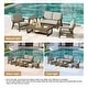 preview thumbnail 16 of 99, 5-Piece Teak Outdoor Conversation Set with Tables.