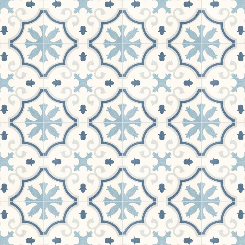 Merola Tile Monteca Blue 9-3/4" x 9-3/4" Porcelain Floor and Wall Tile