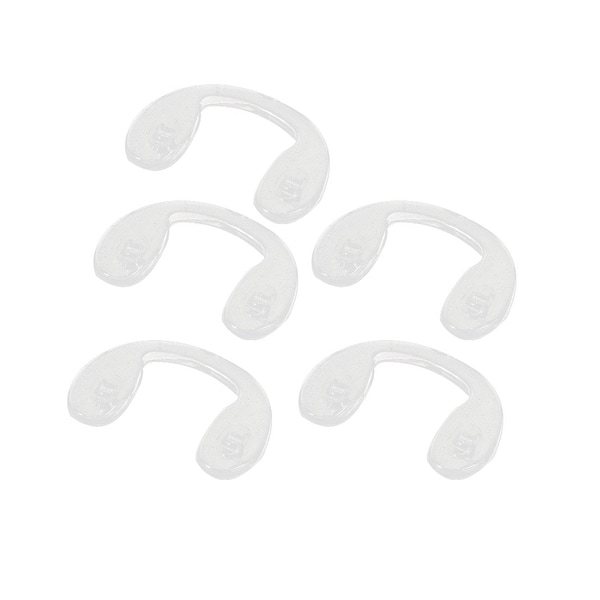 Glasses Silicone U Type Screw Mounting Nose Pad Strap Bridge Clear 5pcs