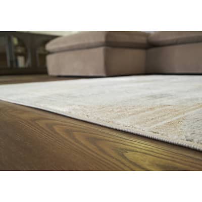 Signature Design by Ashley Truward Linen/Gray/Caramel Rug