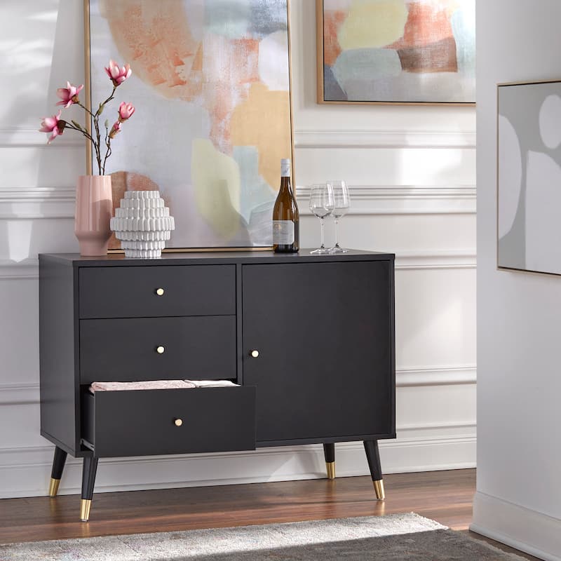 Carson Carrington Horsens 3-Drawer Mid-Century Modern Buffet/Sideboard