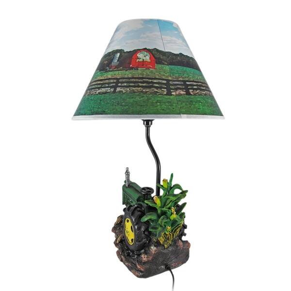 Shop Country Green Farm Tractor 19 Inch Tall Table Lamp Farmhouse