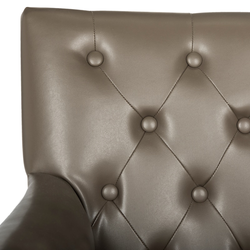 SAFAVIEH Shante Adjustable Swivel Clay/ Black Desk Chair - 26.4" x 26.1" x 35" - 26Wx26Dx35H
