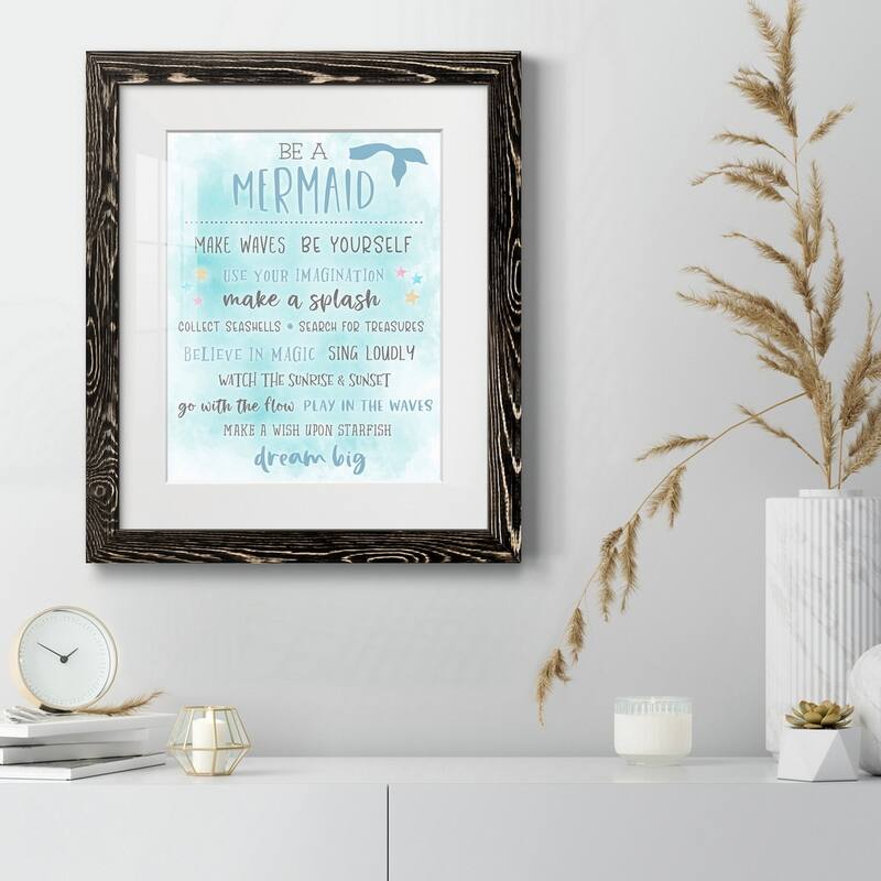 Be a Mermaid-Premium Framed Print - Ready to Hang