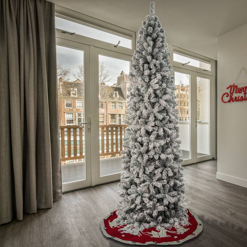 National Tree Company 9 ft. Acacia Flocked Tree - 9 Foot