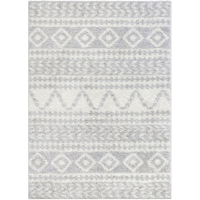 Well Woven Madison Shag Cossima Moroccan Tribal Shag Area Rug