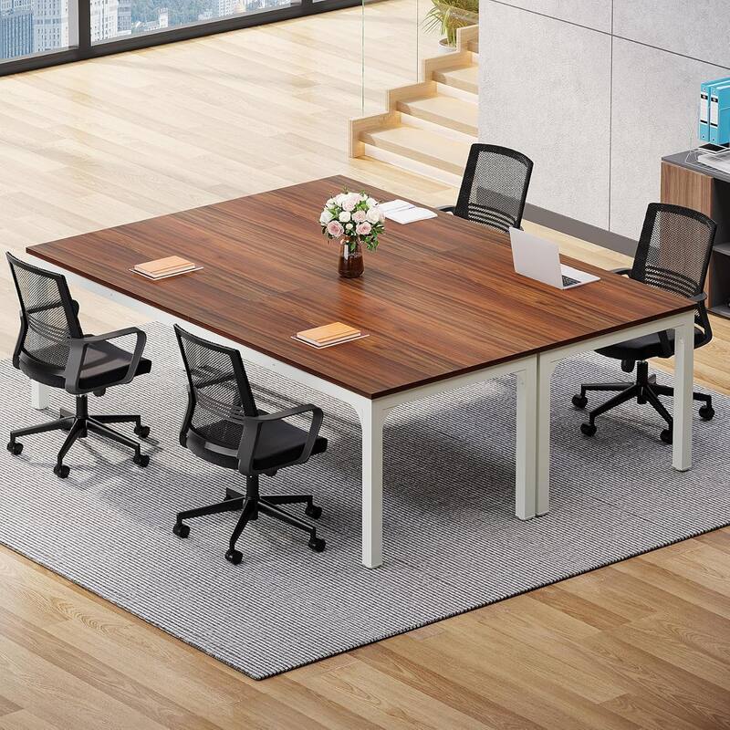 78.74" Large Rectangle Conference Table/Desk, Modern Seminar Meeting Table, Business Tables for Boardroom & Office