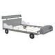 preview thumbnail 13 of 16, Stylish Full Size Car-Shaped Bed with Storage, Solid Pine Wood Frame, and Safety Rails, Ideal for Kids' Rooms
