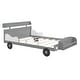 preview thumbnail 3 of 32, Wood Car-Shaped Platform Bed w/ Headboard & Footboard Storage Shelves